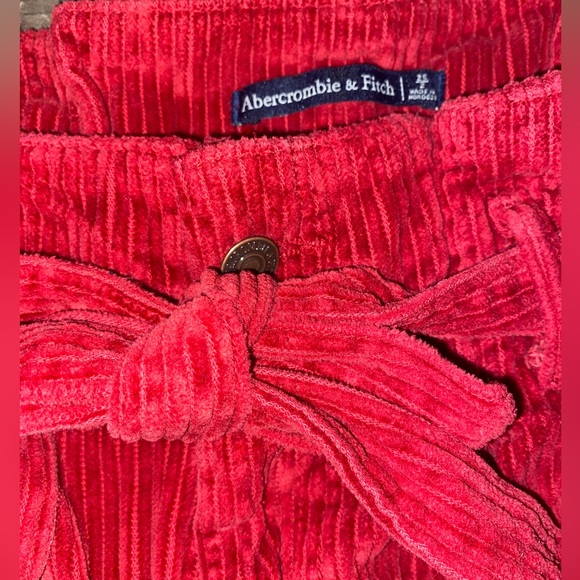 Abercrombie & Fitch Red Velvet Pants - Picture 3 of 4